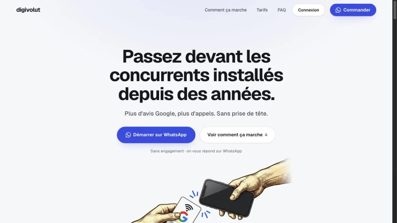 Digivolut website homepage